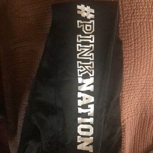 #pinknation Pink leggings NWT brand new black